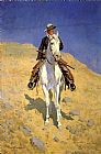 Self Portrait on a Horse by Frederic Remington